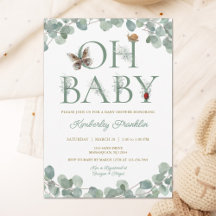 Woodland Creations y Greenery Baby Shower