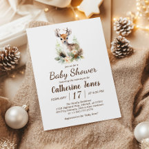 Woodland Deer Animal Baby Shower