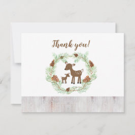 Invitación Woodland Deer Baby Shower
