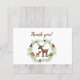 Invitación Woodland Deer Baby Shower