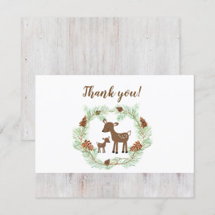 Invitación Woodland Deer Baby Shower
