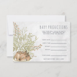 Invitación Woodland Deer | Juego de adivinación de Baby Showe