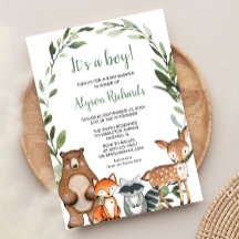 Woodland Es un niño amigo de la selva de la ducha 