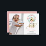 Invitación Woodland es una salvaje foto primer cumpleaños<br><div class="desc">Animados animales de bosque, es una invitación salvaje de un primer cumpleaños, fácil de personalizar con tus detalles. Compruebe que la colección contiene elementos coincidentes. PERSONALIZACIÓN: Si necesita personalización del diseño, póngase en contacto conmigo por chat; si necesita información sobre su pedido, opciones de envío, etc., póngase en contacto directamente...</div>