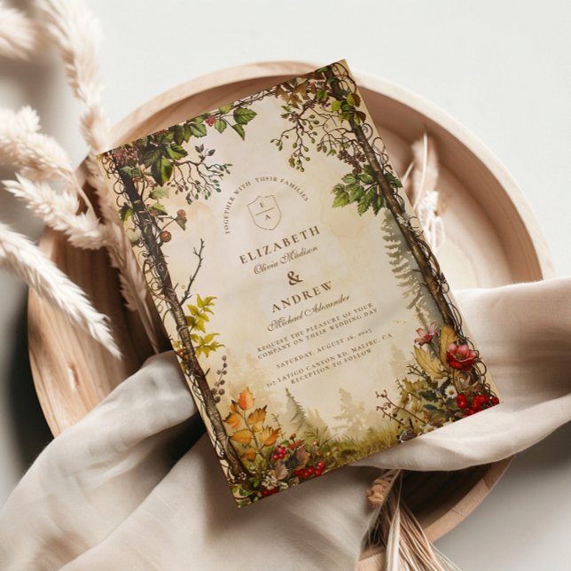 Invitación Woodland Fall Forest Boda (Subido por el creador)