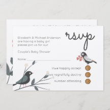 Woodland Forest Animals Parejas BABY SHOWER