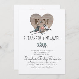 Invitación Woodland Forest Animals Parejas BABY SHOWER