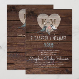 Invitación Woodland Forest Animals Parejas BABY SHOWER