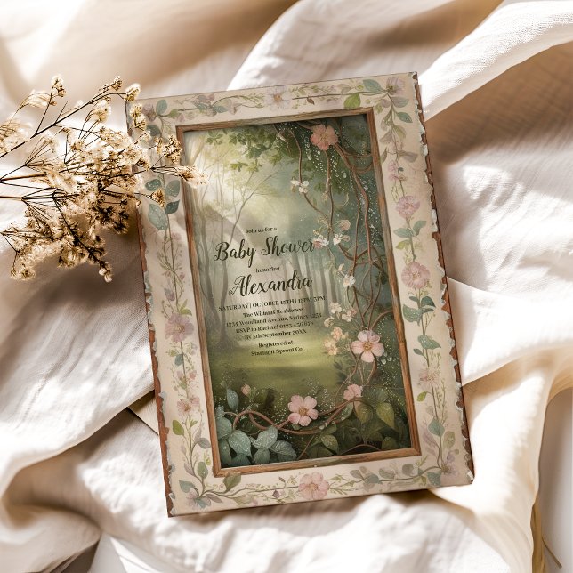 Invitación Woodland Forest Baby Shower (Subido por el creador)