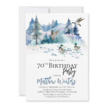 Woodland Forest Nature 70th Birthday Party