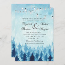 Woodland, Forest,Pine Trees Boda Azul