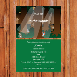 Invitación Woodland | “Join Us in the Woods” Forest Theme