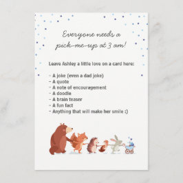 Invitación Woodland Juego de pañales nocturnos Detrás de la n