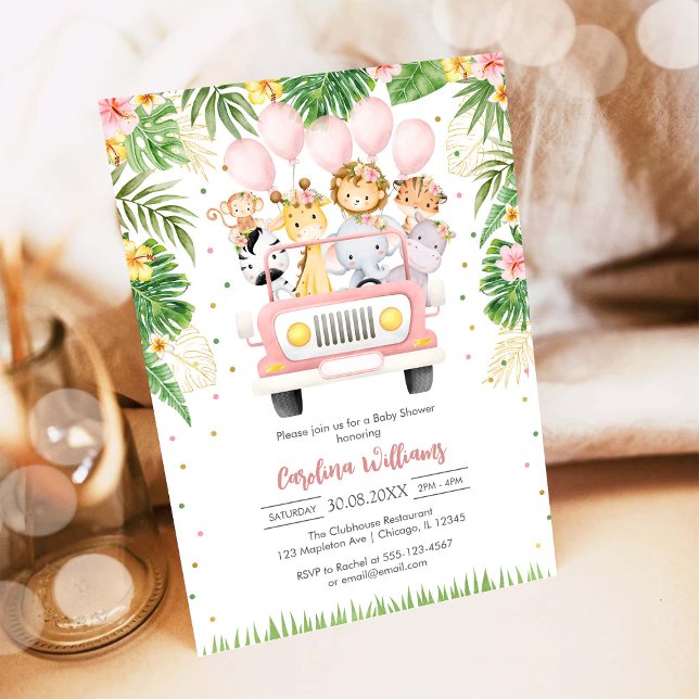 Invitación Woodland Party Animals Baby Shower Invitation (Subido por el creador)