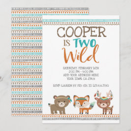 Invitación Woodland tribal