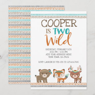 Invitación Woodland tribal