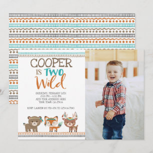 Invitación Woodland tribal