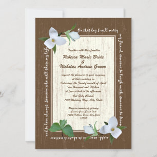Invitación Woodland Trillium Boda