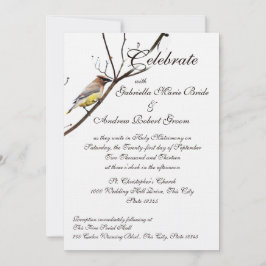 Invitación Woodland Waxwing