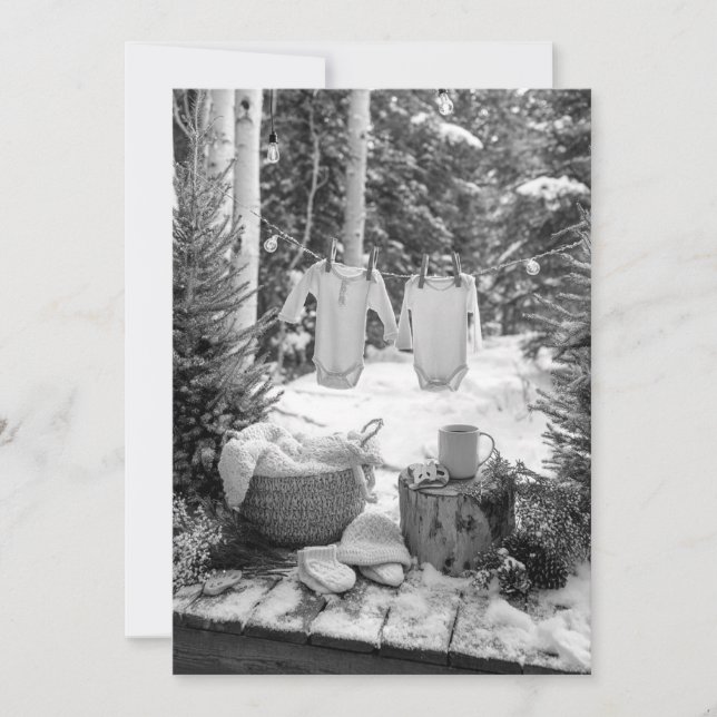 Invitación Woodland Whimsy Sprinkle | Tema Rústico (Anverso)