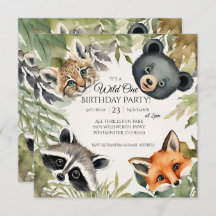 Woodland Wild One First Birthday Fiesta