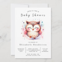 Woods Printable Owl Baby Shower