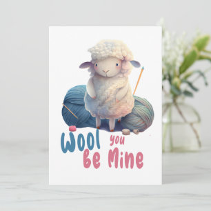 Invitación WOOL, eres mía, linda y graciosa