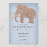 Wooly Mammoth Personalizado Birthday Party