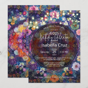 Invitación Woven in Bloom Diseño de Mandala Floral