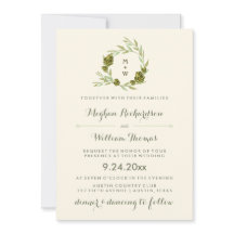 Wreath botánica de moda con hojas y alcachofas