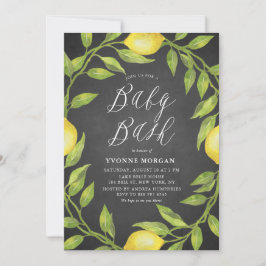 Invitación Wreath Chalkboard Baby Shower Bash
