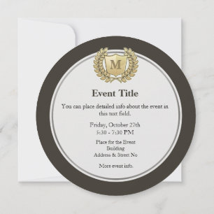 Invitación Wreath con Escudo