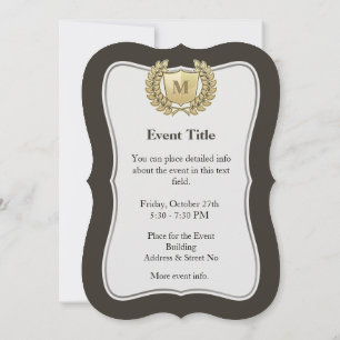 Invitación Wreath con Escudo