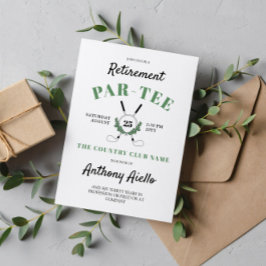 Invitación Wreath Fiesta de Jubilación Temática de Golf
