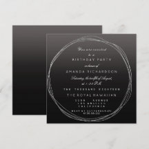 Wreath gris plateado Nacimiento Ombre negro