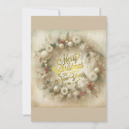 Invitación Wreath navidades