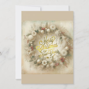 Invitación Wreath navidades