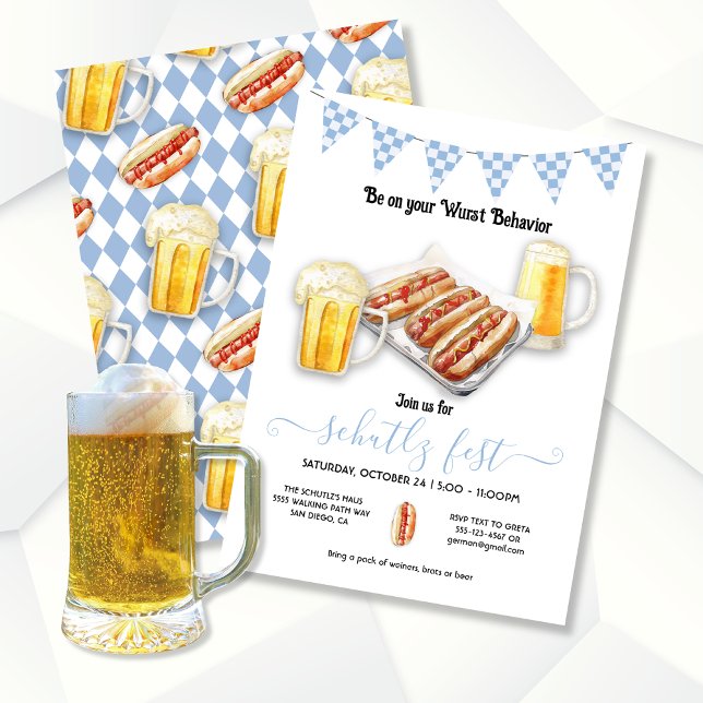 Invitación Wurst Behavior Oktoberfest Fiesta (Subido por el creador)