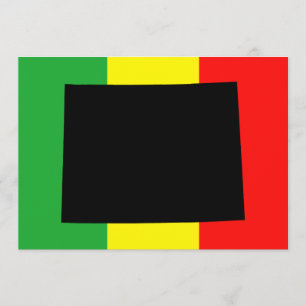 Invitación Wyoming con Colores Rasta