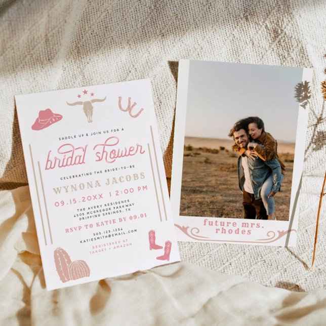 Invitación WYONONA Cowgirl Rubor Última Ducha De Rodeo (Subido por el creador)