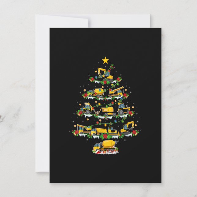 Invitación Xmas Encende Santa Construcción Navidades Tre (Anverso)