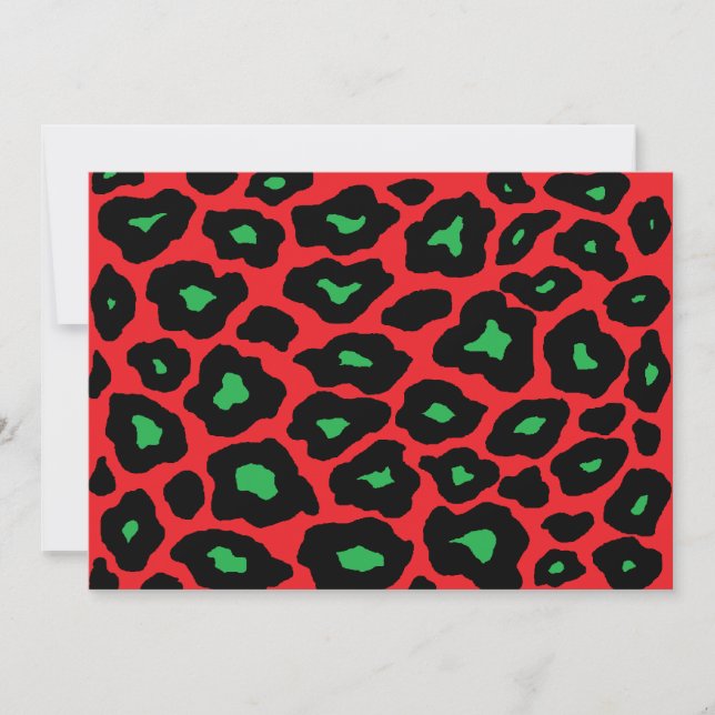Invitación Xmas Leopard (Anverso)