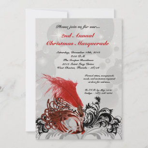 Invitación XMAS para Navidades de Mascaradas Rojas