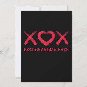 Invitación Xox, amor, besos, diseño de San Valentín, mejor ab