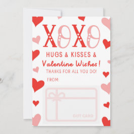 Invitación XOXO Abrazos Besos San Valentín Deseos De Regalo