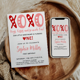 Invitación XOXO Abrazos y besos El día de San Valentín Primer