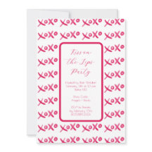 Invitación XOXO pintada a mano