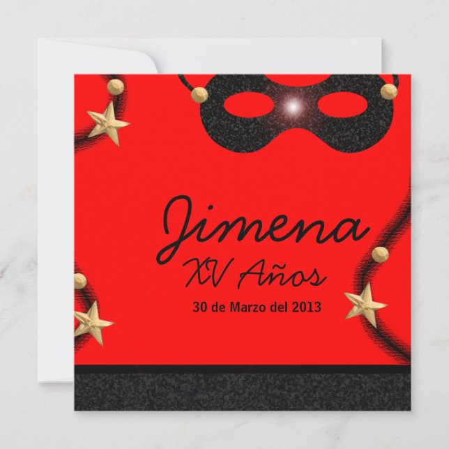Invitación XV años (Anverso)
