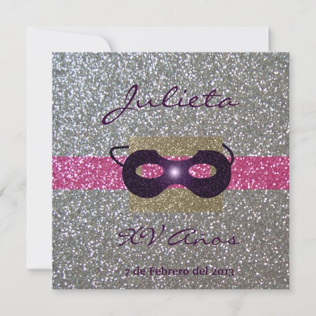 Invitación XV Años (Anverso)