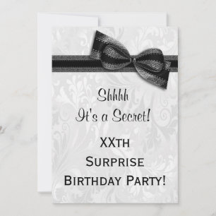 Invitación XX SORPRESA Fiesta de cumpleaños Damasco y ceja